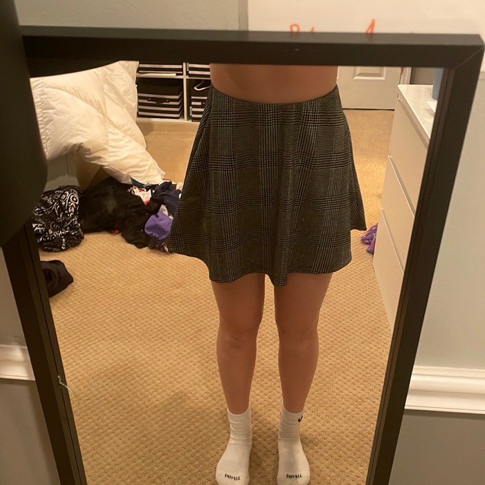 Altar’d state plaid black and white dress